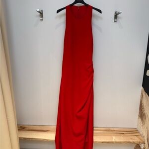 JS Collections Vibrant Red Maxi Dress